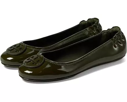 Туфли на плоской подошве Tory Burch Minnie Travel Ballet, цвет Leccio