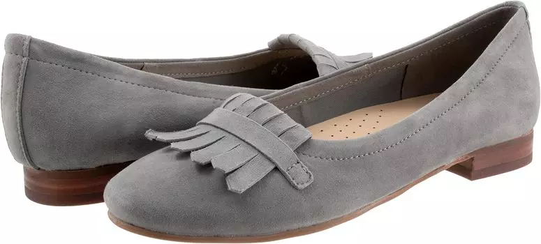 Туфли на плоской подошве Trotters Greyson, цвет Smoke Grey Suede