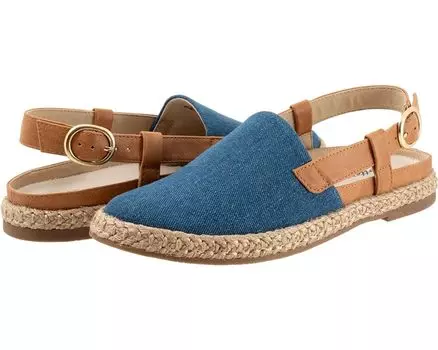 Туфли на плоской подошве Trotters Paisley, цвет Bluejean Text