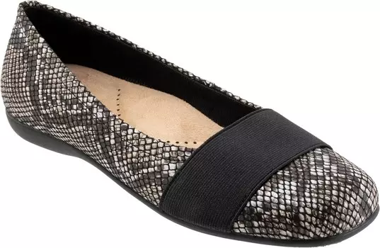 Туфли на плоской подошве Trotters Samantha, цвет Black Snake