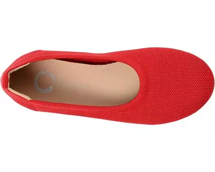 Туфли на плоской подошве Tru Comfort Foam Jersie Flat Journee Collection, красный