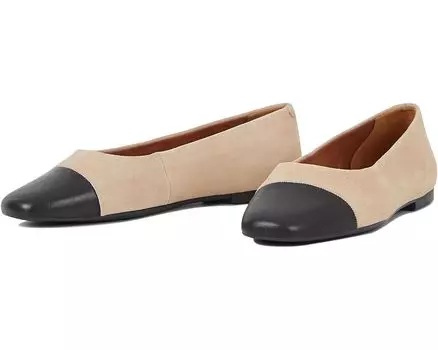 Туфли на плоской подошве Vagabond Shoemakers Jolin Suede Toe Cap Flat, цвет Safari/Black