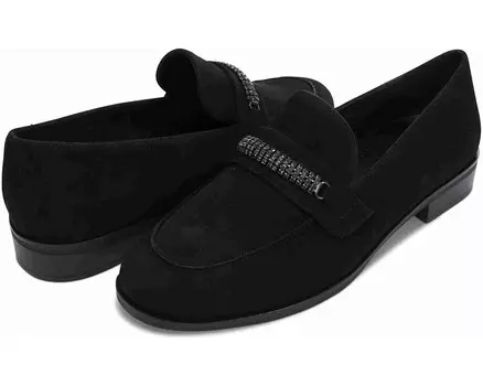 Туфли на плоской подошве Vaneli Kiara, черный замшевый
