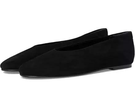 Туфли на плоской подошве Vaneli Tarim, черный замшевый