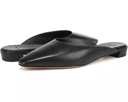 Туфли на плоской подошве Vince Ana Slip-On Mules, черный