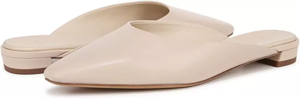 Туфли на плоской подошве Vince Ana Slip-On Mules, цвет Birch Sand Leather