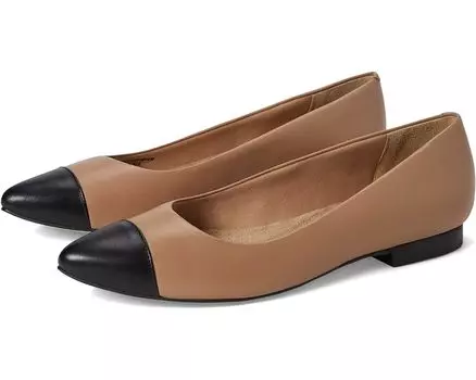 Туфли на плоской подошве Walking Cradles Remi, цвет Nude Leather/Black Leather