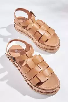 Туфли на плоской танкетке Forever Comfort на толстой подошве Next, коричневый
