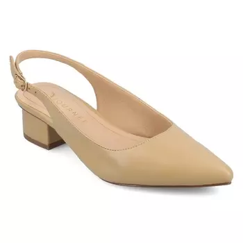Туфли на ремешке Sylvia slingback от Journee, tan pu