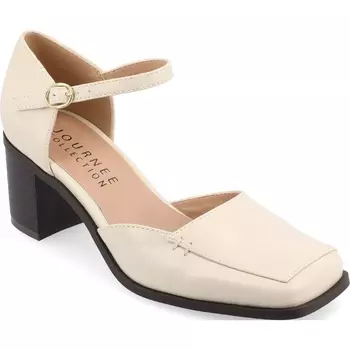 Туфли на широком каблуке Evangeline Journee, beige