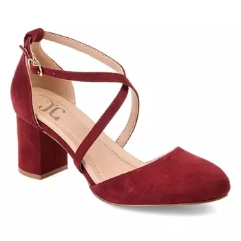 Туфли на широком каблуке Foster Journee, wine synthetic