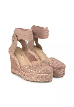 Туфли на шнуровке ANUDADA CON BRILLOS Alma en Pena, розовый