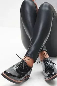 Туфли на шнуровке Forever Comfort Rand с декоративной отделкой Next, черный