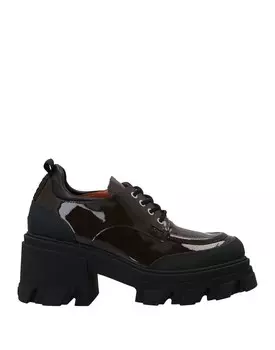 Туфли на шнуровке Ganni, темно-коричневый