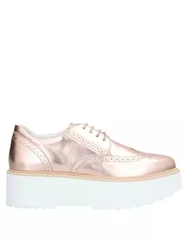 Туфли на шнуровке Hogan, медь