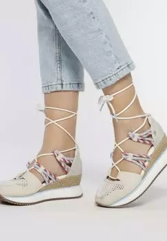 Туфли на шнуровке IONA Gioseppo, крем