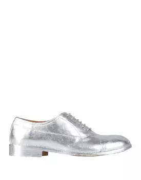 Туфли на шнуровке Maison Margiela, серебро