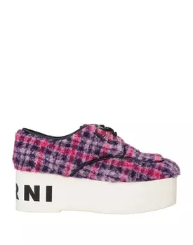 Туфли на шнуровке Marni, фиолетовый