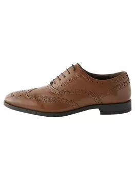 Туфли на шнуровке Next Oxford-Brogues, коричневый