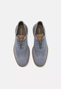 Туфли на шнуровке Originalgrand Remastered Stitchlite Cole Haan, серый фолкстоун/серебристый/кофейный по-ирландски