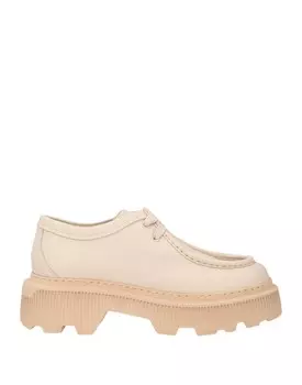 Туфли на шнуровке Santoni, бежевый