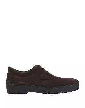 Туфли на шнуровке Tod'S, темно-коричневый
