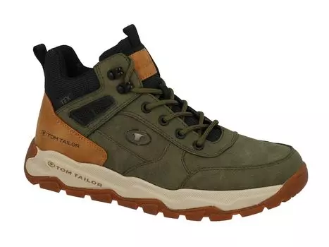 Туфли на шнуровке Tom Tailor Wanderschuhe, зеленый