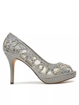 Туфли на шпильках Menbur 25835, серебряный