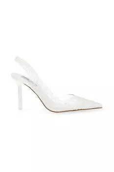 Туфли на шпильке и жемчужными бусинами Steve Madden, прозрачный