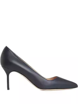 Туфли на шпильке с заостренным носком Manolo Blahnik, синий