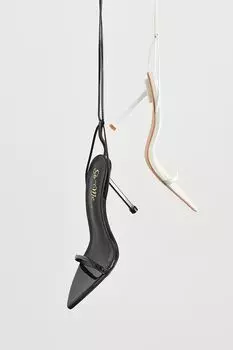 Туфли на шпильке со шнуровкой Forever 21, черный