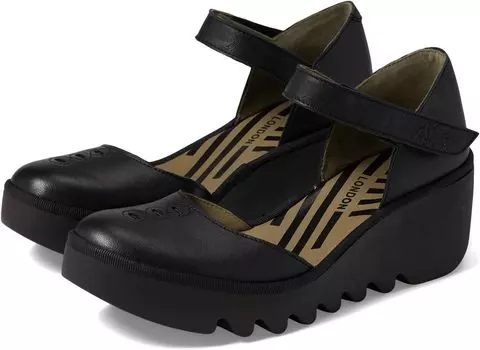 Туфли на танкетке BISO305FLY FLY LONDON, цвет Black Ceralin