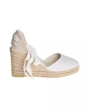 Туфли на танкетке Espadrilles, белый