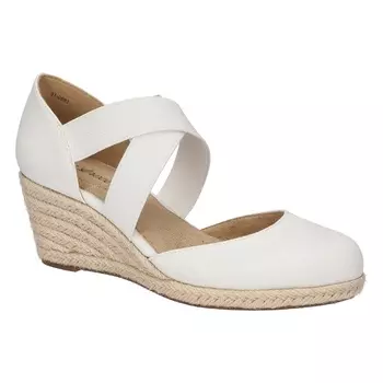 Туфли на танкетке Pari espadrille от Easy Street, white canvas