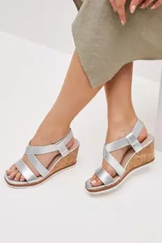 Туфли на танкетке с эластичными ремешками Forever Comfort Next