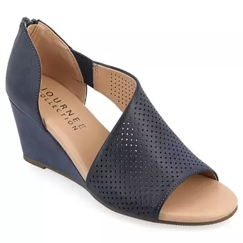 Туфли на танкетке с открытым носком Арета Journee, синий