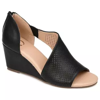 Туфли на танкетке с открытым носком Арета Journee, черный