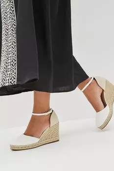 Туфли на танкетке с открытым носком Forever Comfort Next, белый