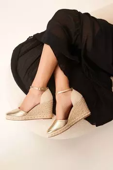 Туфли на танкетке с открытым носком Forever Comfort Next, желтый