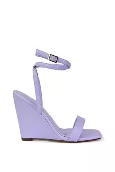 Туфли на танкетке с ремешком на щиколотке Collins XY London, фиолетовый