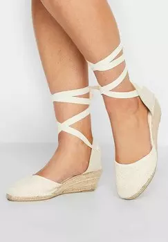 Туфли на танкетке Yours Clothing, белый