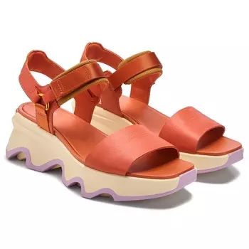 Туфли на высокой танкетке Kinetic impact y-strap от Sorel, tuscan/aura