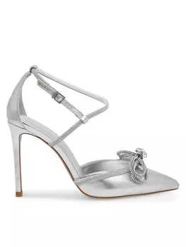 Туфли на высоком каблуке Eva Minge, серебро