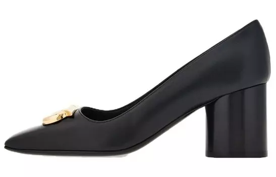 Туфли на высоком каблуке Gancini женские черные Ferragamo