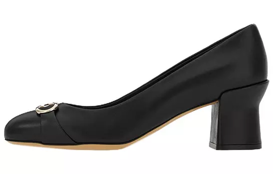 Туфли на высоком каблуке Gancini женские черные Ferragamo