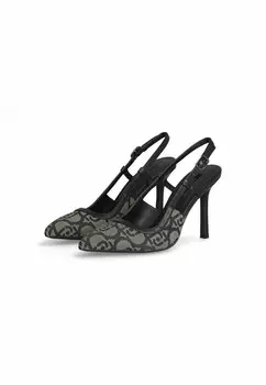Туфли на высоком каблуке MONOGRAM-PATTERNED COURT LIU JO, черный