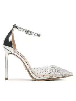 Туфли на высоком каблуке Ravaged Sandal SM11002564 Steve Madden, серебро