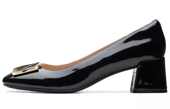 Туфли на высоком каблуке серии Nia женские черные Clarks