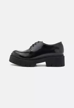 Туфли на высоком каблуке со шнуровкой Kris Lace Up HUGO, черные