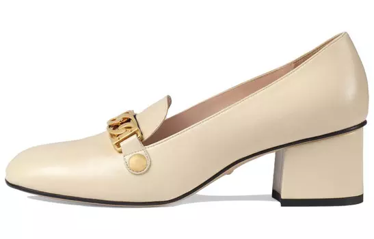 Туфли на высоком каблуке Sylvie женские розовые Gucci